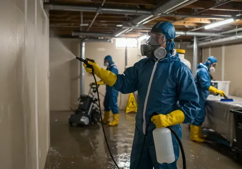 Basement Sanitization and Antimicrobial Treatment process in Mexia, TX